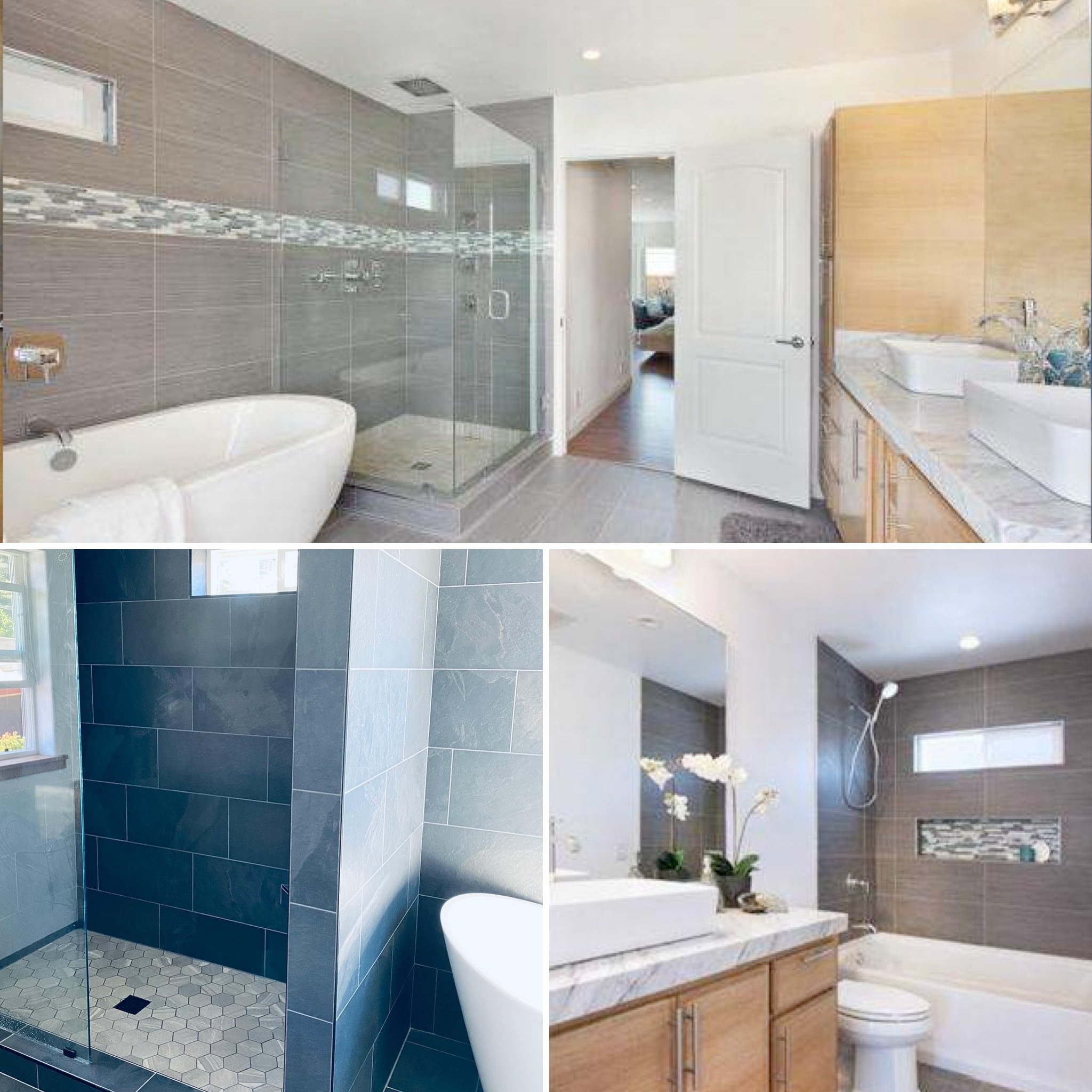 Mills Builds Bathroom Remodels & Design - Project Collage